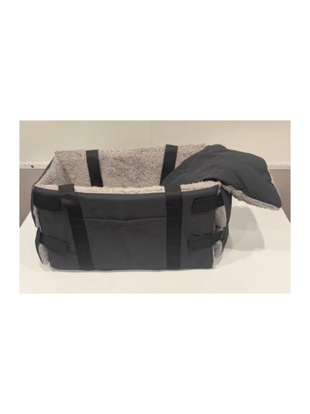 Pet Car Seat with Safety Strap & Cushion